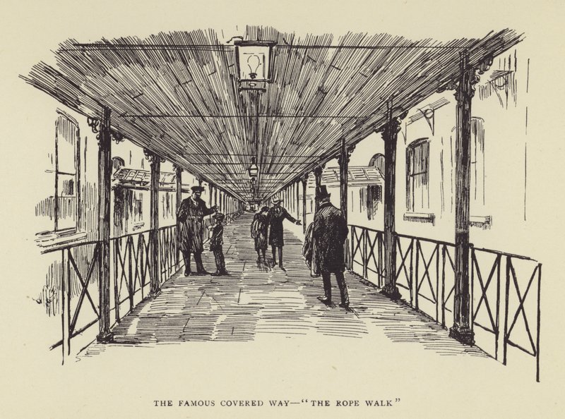 الطريق المغطى الشهير ، The Rope Walk بواسطة هاري فورنيس