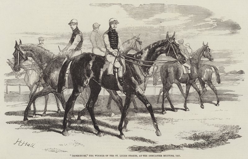 Imperieuse ، الفائز في St Leger Stakes ، في اجتماع دونكاستر ، 1857 بواسطة هاري هول