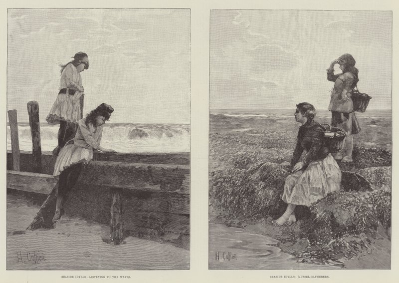 Idylls على شاطئ البحر بواسطة هيكتور كافيري