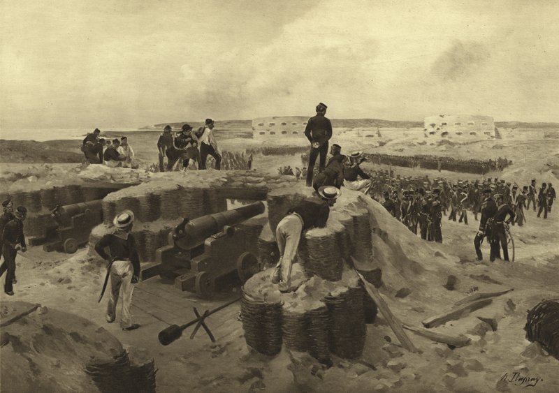 معركة بومارسوند ، 1854 (الحفر) بواسطة هنري لويس دوبراي