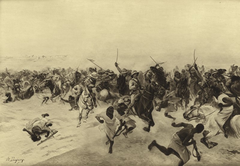 معركة أم درمان ، 1899 (الحفر) بواسطة هنري لويس دوبراي