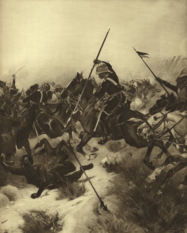 معركة أولوندي ، 1879 (الحفر) بواسطة هنري لويس دوبراي