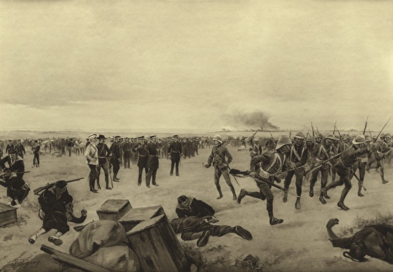 الدفاع عن المندوب الصيني ، 1900 (الحفر) بواسطة هنري لويس دوبراي