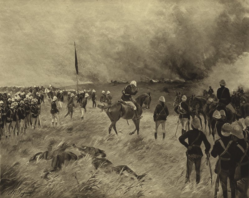 احتلال كوماسي ، 1873-1874 (الحفر) بواسطة هنري لويس دوبراي