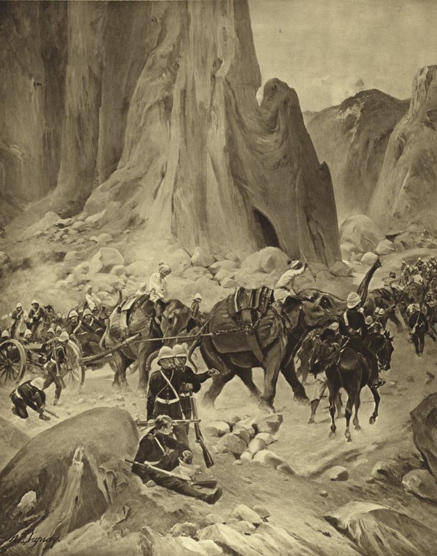 الحرب الحبشية ، 1868 (الحفر) بواسطة هنري لويس دوبراي