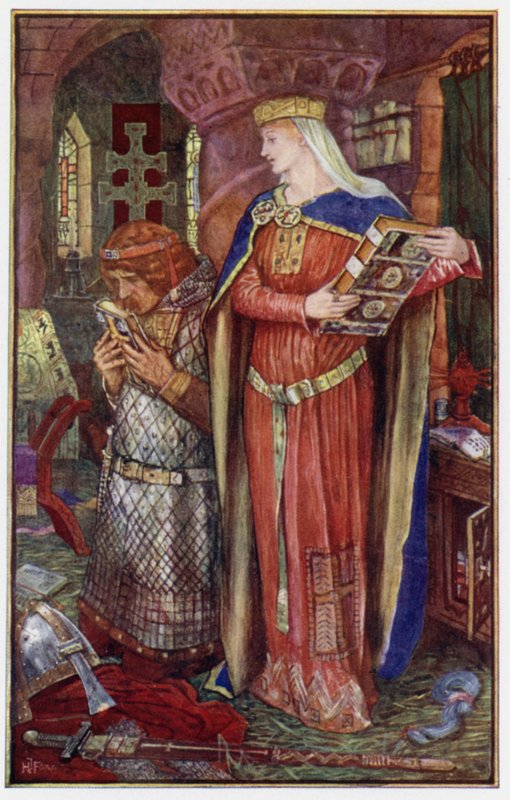 على الرغم من أنه لم يستطع القراءة ، إلا أنه كان يستعرض ويفحص كتبها ، ويقبل الكتب التي كان يفضلها بواسطة هنري العدل فورد