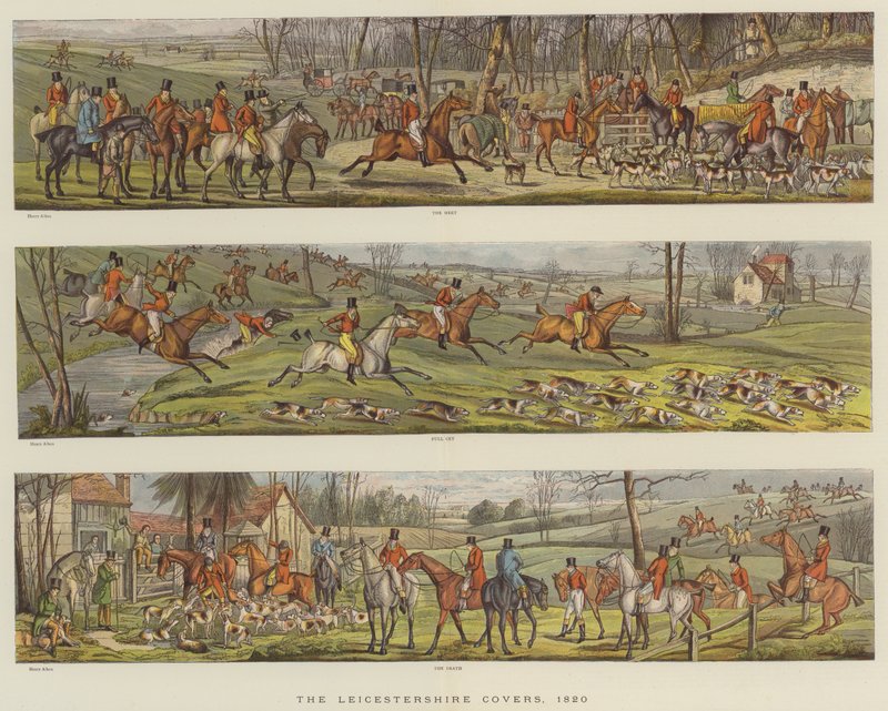 يغطي ليسترشاير ، 1820 (chromolitho) بواسطة هنري توماس الكين