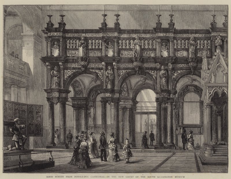 Rood Screen من كاتدرائية Bois-le-Duc ، في New Court of the Kensington Museum بواسطة هنري وليام بروير
