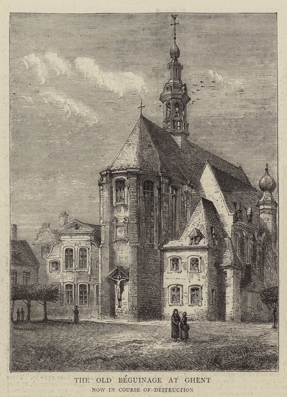 The Beguinage القديم في جنت بواسطة هنري وليام بروير