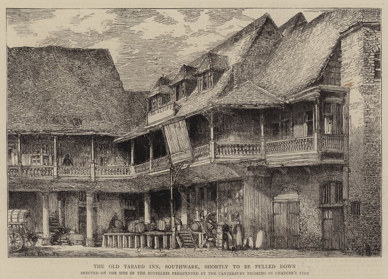 فندق Old Tabard Inn ، ساوثوارك ، سيتم سحبه إلى أسفل قريبًا بواسطة هنري وليام بروير