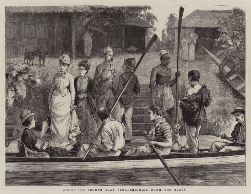 الهند ، Poonah Boat Club ، إسقاط القوارب بواسطة هنري وودز