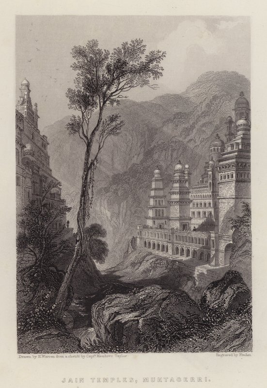 Jain Temples, Muktagerri (colour litho) بواسطة هنري (بعد) وارن