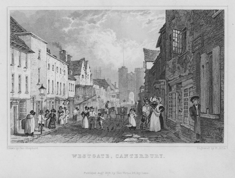 Westgate ، كانتربري ، كنت (نقش) بواسطة هنري أدلارد