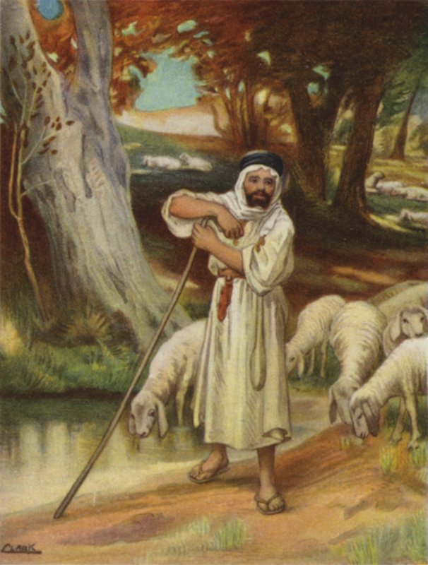 راع وقطيعه في بانياس (لون ليثو) بواسطة هنري أندرو هاربر