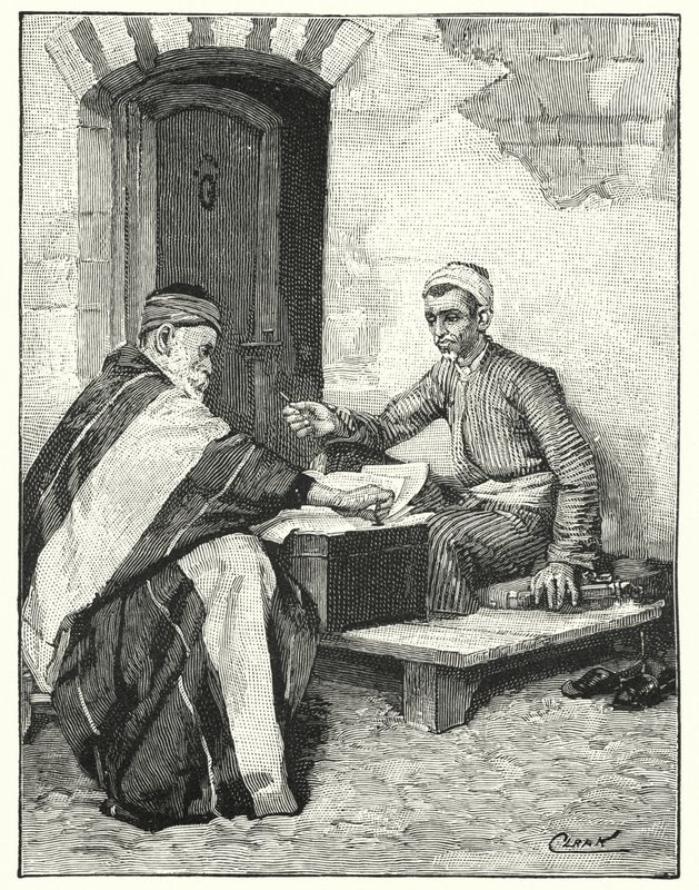 كاتب شرقي يختم رسالة (ليثو) بواسطة هنري أندرو هاربر