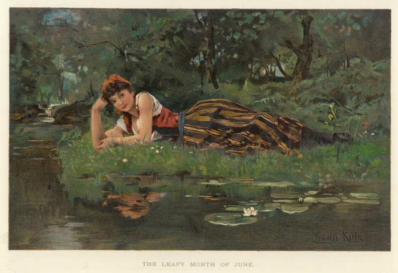 شهر يونيو المورق (chromolitho) بواسطة هنري جون يند كينغ
