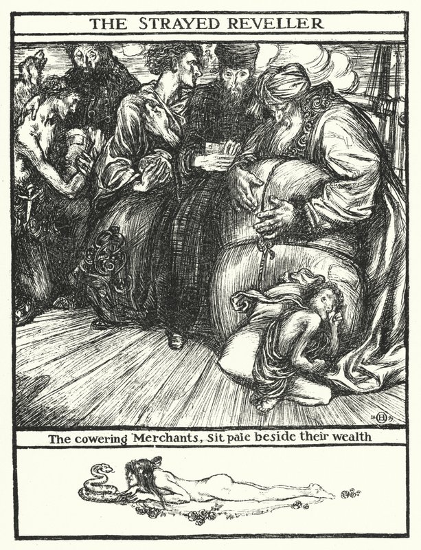 قصيدة ماثيو أرنولد: The Strayed Reveler (نقش) بواسطة هنري أوسبوفات