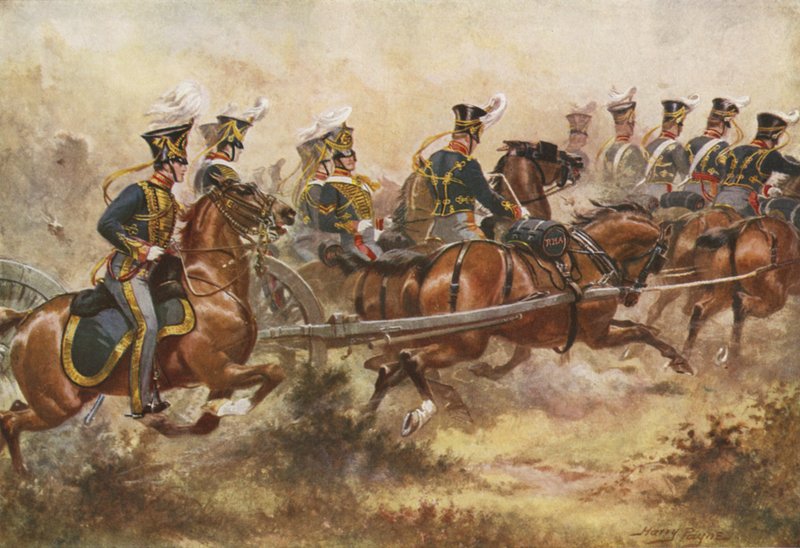 مدفعية الحصان الملكي ، c1832 بواسطة هنري باين