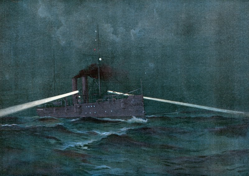 إنفاذ قوانين الحياد مع إسبانيا ، و Cruiser Montgomery و Gun-Boat Annapolis دوريات المياه الكوبية بحثًا عن Filibustering Schooner بواسطة هنري رويتردال