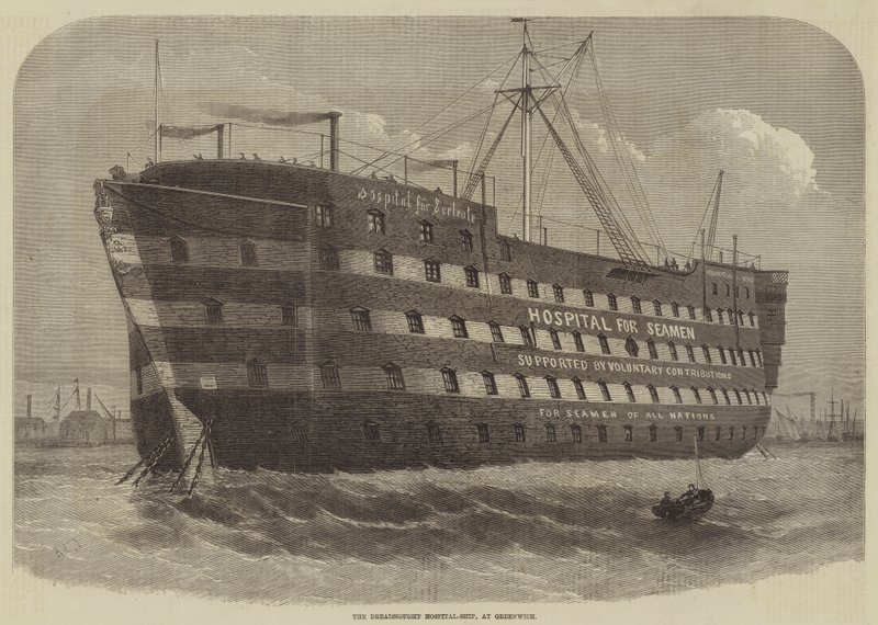 The Dreadnought Hospital-Ship ، في غرينتش بواسطة هنري سبيرون توزر