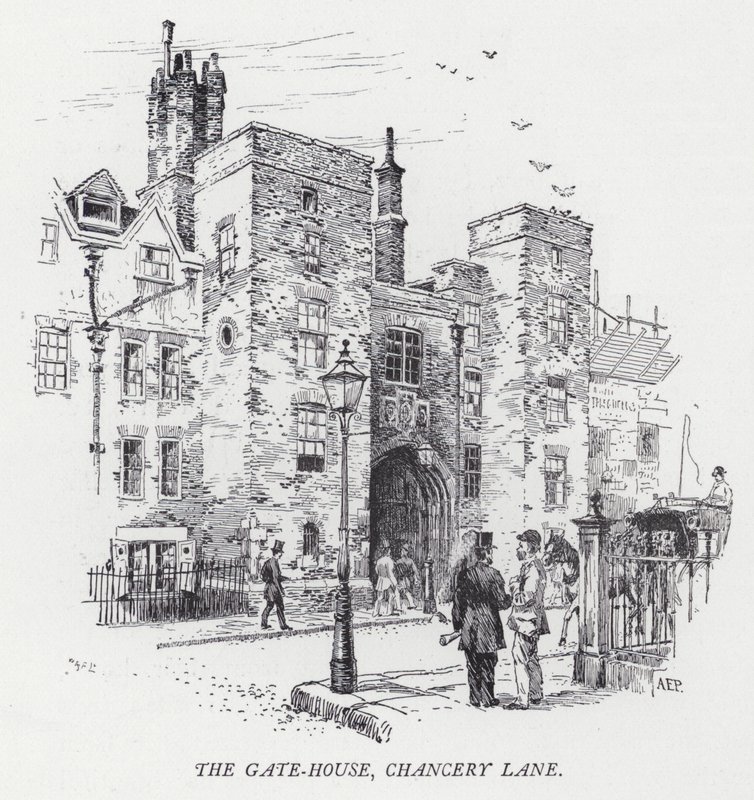 The Gate-House ، Chancery Lane (نقش) بواسطة هربرت (بعد) رايلتون