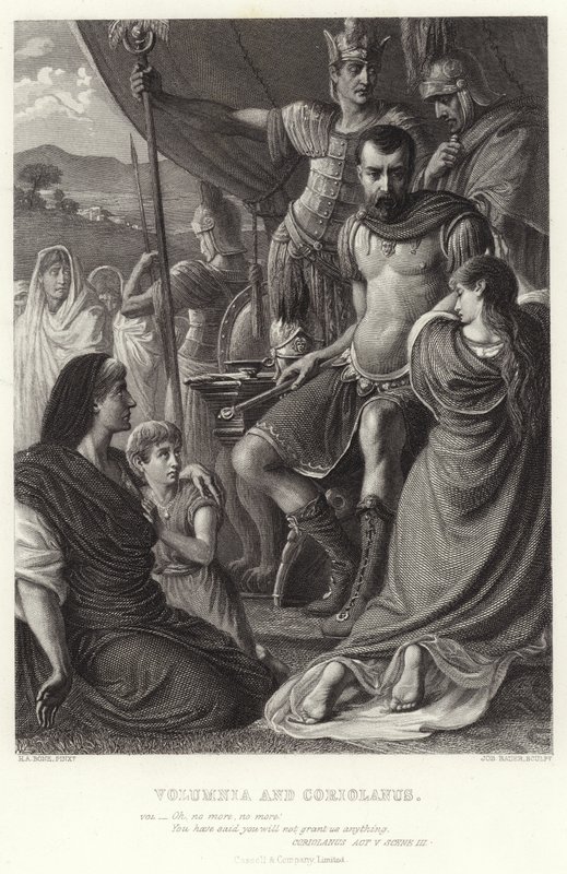 Volumnia و Coriolanus ، Coriolanus ، القانون الخامس ، المشهد الثالث بواسطة هربرت الفريد بون