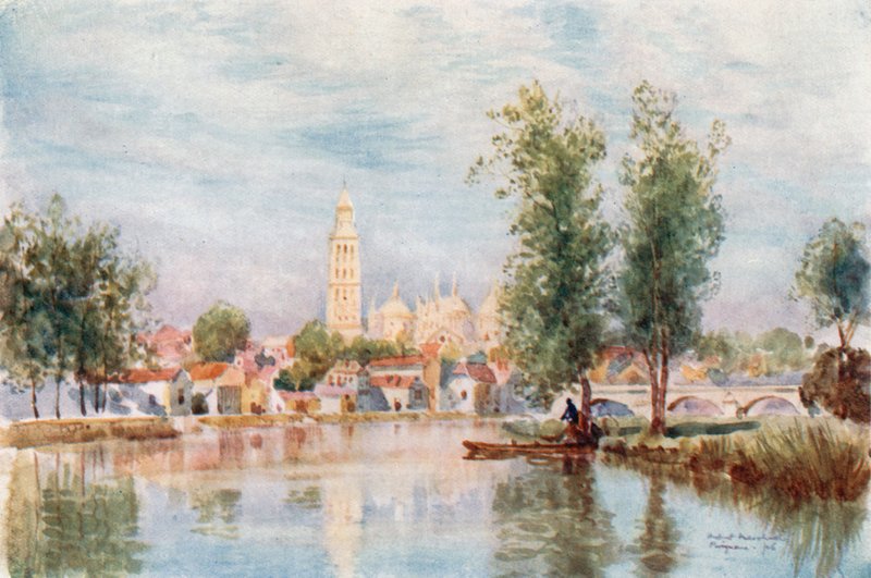 Perigueux من النهر بواسطة هربرت مينزيس مارشال
