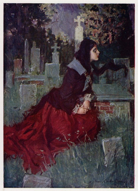 رسم توضيحي لإيفانجلين ، قصة أركادي ، بقلم هنري وادزورث لونجفيلو (لون ليثو) بواسطة هوارد تشاندلر (بعد) كريستي