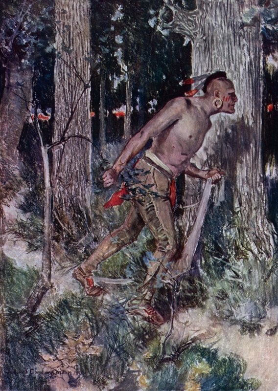 رسم توضيحي لمغازلة مايلز ستانديش لهنري وادزورث لونجفيلو (لون ليثو) بواسطة هوارد تشاندلر (بعد) كريستي