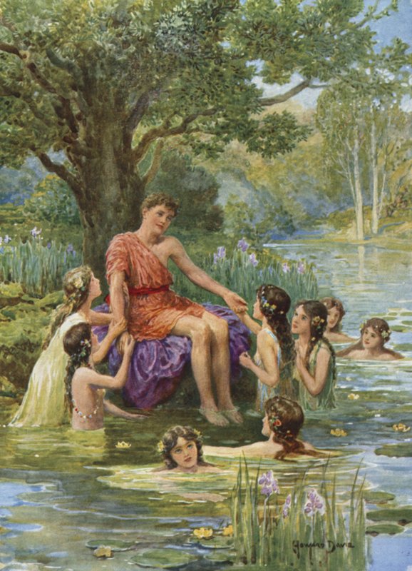 جاءت حوريات الماء لتنظر إليه وأحبته. من كيف أبحر Argonauts إلى Colchis (لون ليثو) بواسطة هوارد ديفي