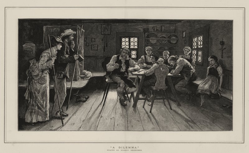 معضلة بواسطة Hubert von Herkomer