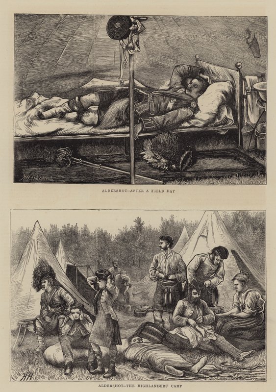 ألدرشوت ، معسكر المرتفعات بواسطة Hubert von Herkomer