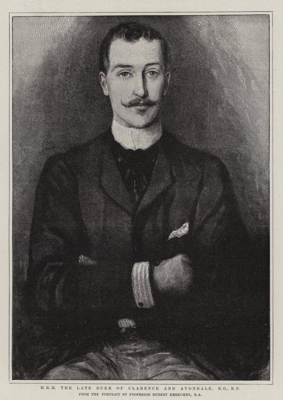 صاحب السمو الملكي دوق كلارنس وأفونديل الراحل ، KG ، KP بواسطة Hubert von Herkomer