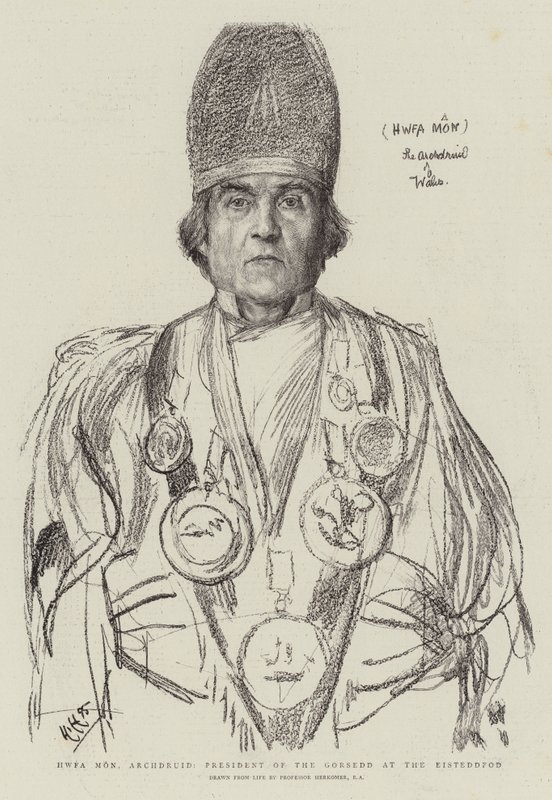 Hwfa Mon ، Archdruid ، رئيس Gorsedd في Eisteddfod بواسطة Hubert von Herkomer