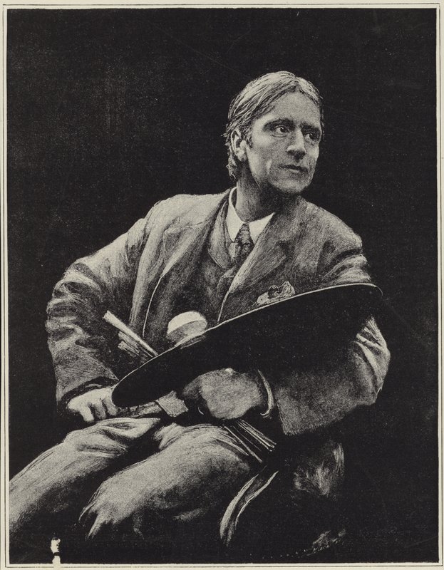 صورة ذاتية للفنان البريطاني Hubert Herkomer بواسطة Hubert von Herkomer