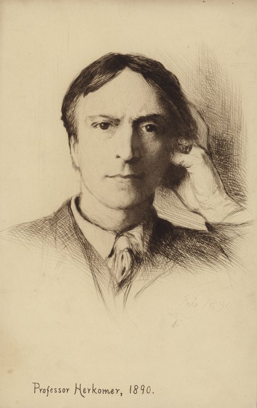 صورة ذاتية للفنان البريطاني Hubert Herkomer بواسطة Hubert von Herkomer
