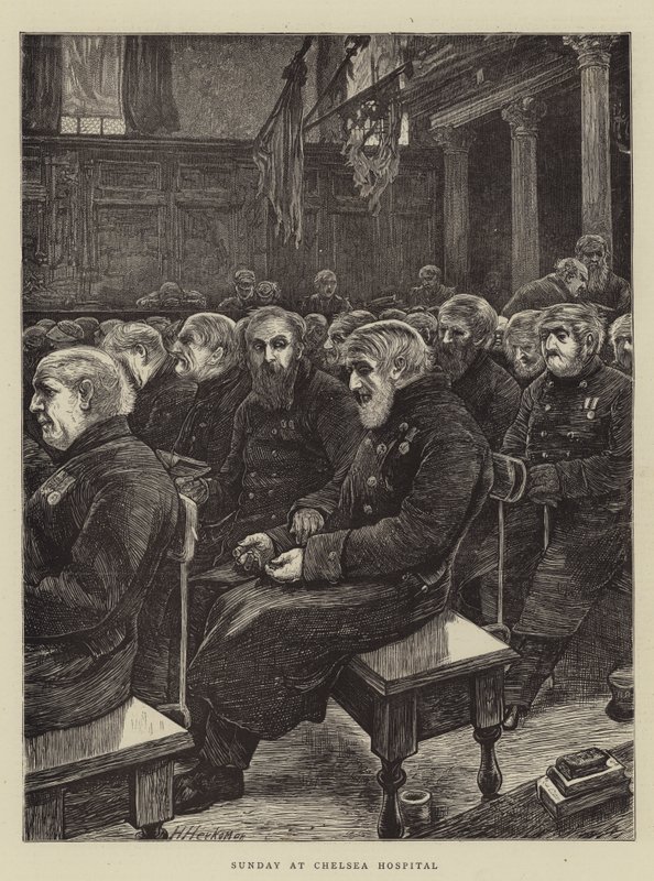 الأحد في مستشفى تشيلسي بواسطة Hubert von Herkomer