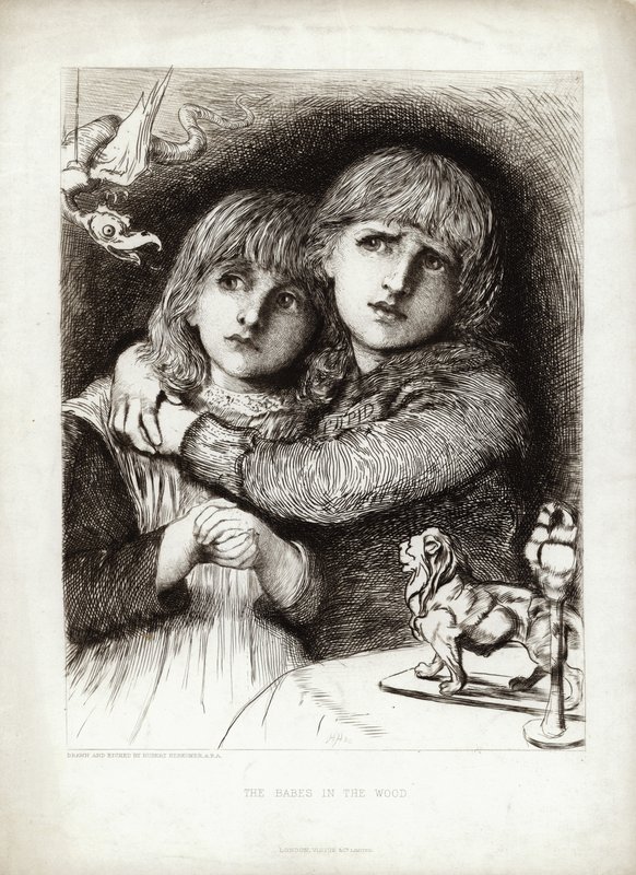 الاطفال في الغابة بواسطة Hubert von Herkomer