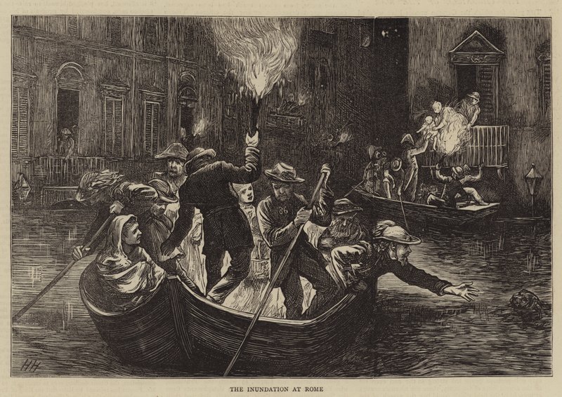 الغمر في روما بواسطة Hubert von Herkomer