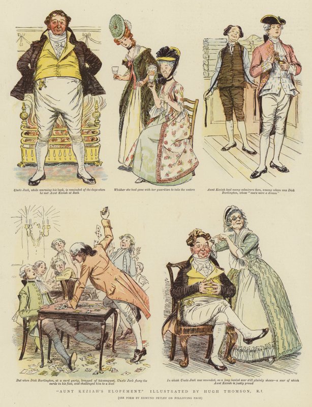 هرب العمة كيزيا (chromolitho) بواسطة هيو طومسون