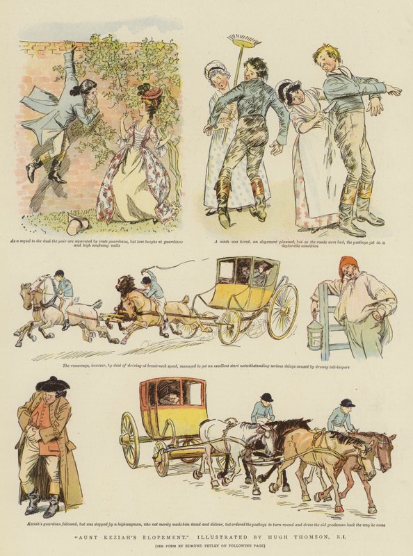 هرب العمة كيزيا (chromolitho) بواسطة هيو طومسون
