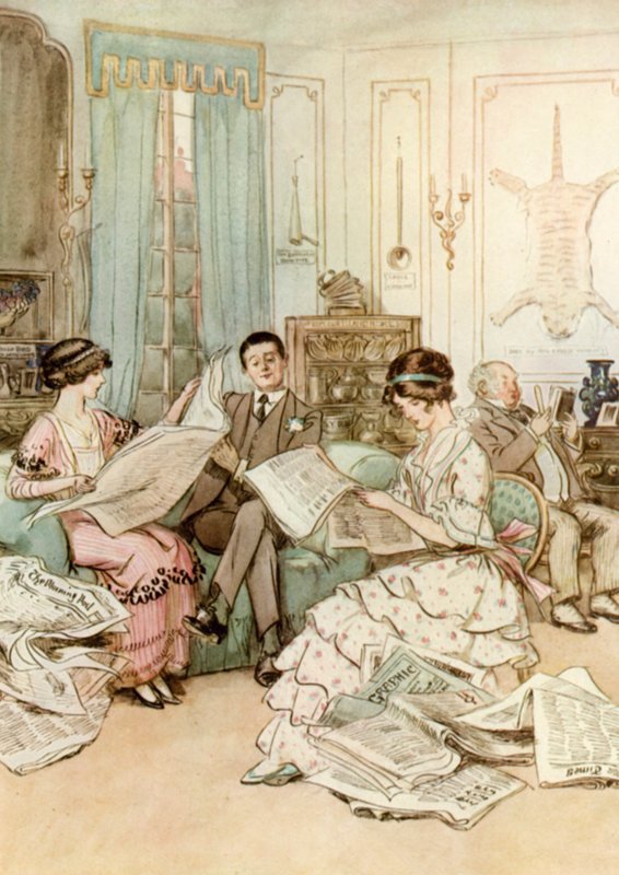 رسم توضيحي لـ JM Barrie "The The Admirable Crichton بواسطة هيو طومسون