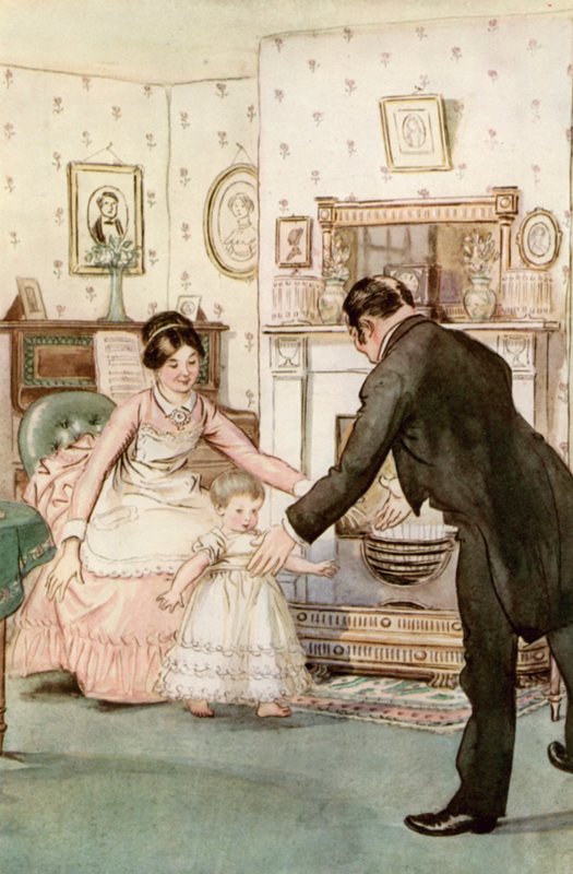 رسم توضيحي لـ JM Barries The Crichton الرائع بواسطة هيو طومسون