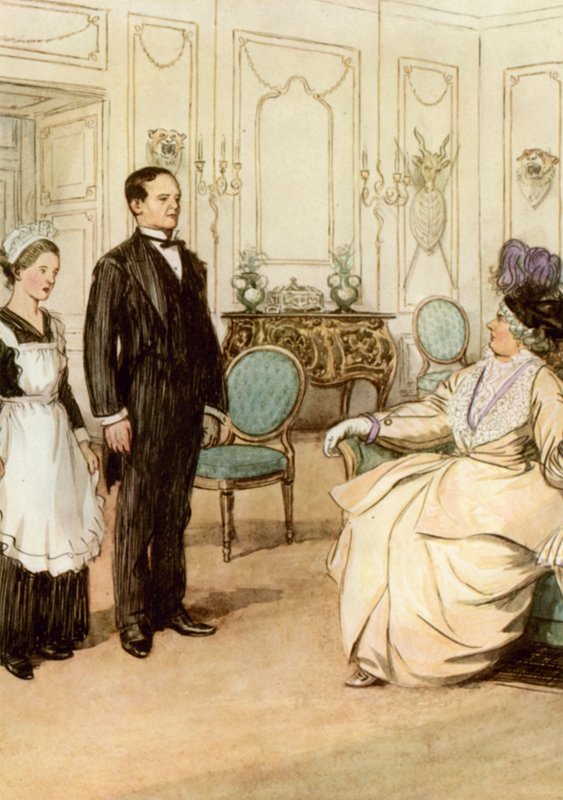 رسم توضيحي لـ JM Barries The Crichton الرائع بواسطة هيو طومسون