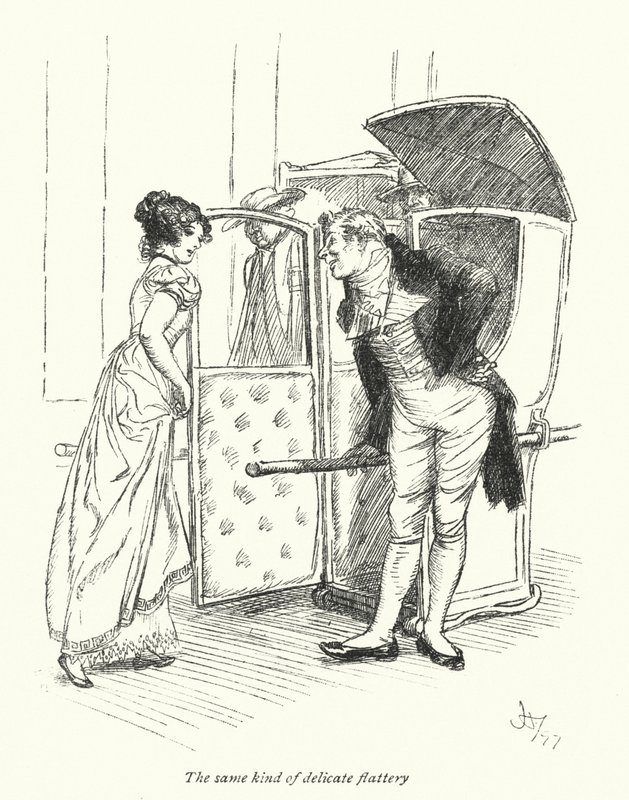 رسم توضيحي لـ Northanger Abbey بواسطة Jane Austen (litho) بواسطة هيو طومسون