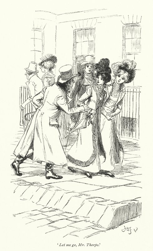 رسم توضيحي لـ Northanger Abbey بواسطة Jane Austen (litho) بواسطة هيو طومسون