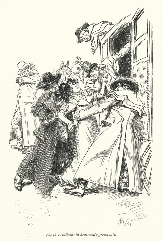 رسم توضيحي لـ Northanger Abbey بواسطة Jane Austen (litho) بواسطة هيو طومسون