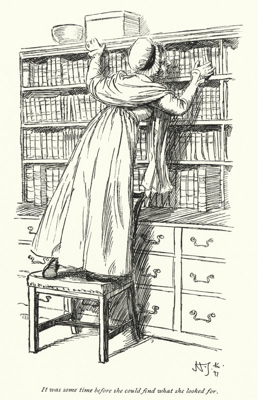 رسم توضيحي لـ Northanger Abbey بواسطة Jane Austen (litho) بواسطة هيو طومسون