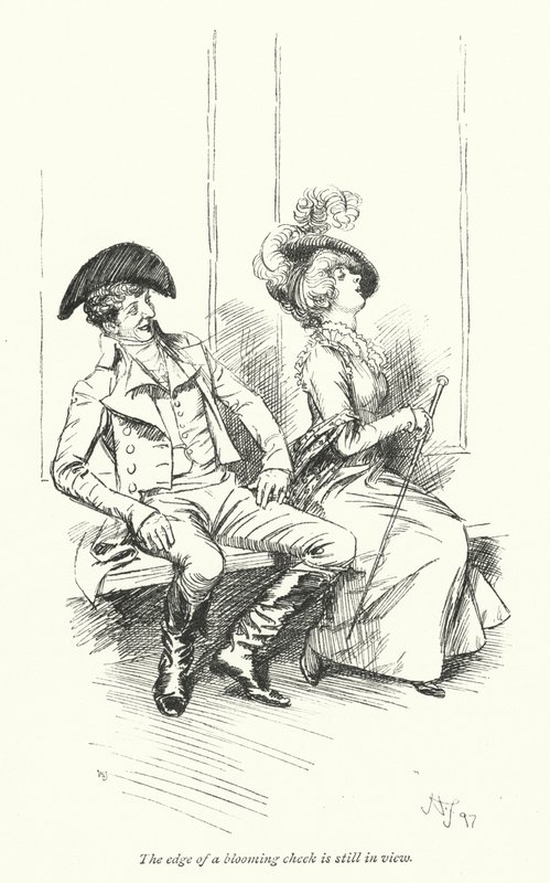 رسم توضيحي لـ Northanger Abbey بواسطة Jane Austen (litho) بواسطة هيو طومسون