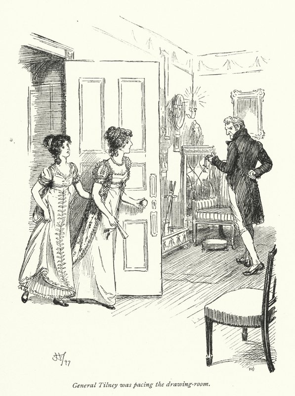 رسم توضيحي لـ Northanger Abbey بواسطة Jane Austen (litho) بواسطة هيو طومسون